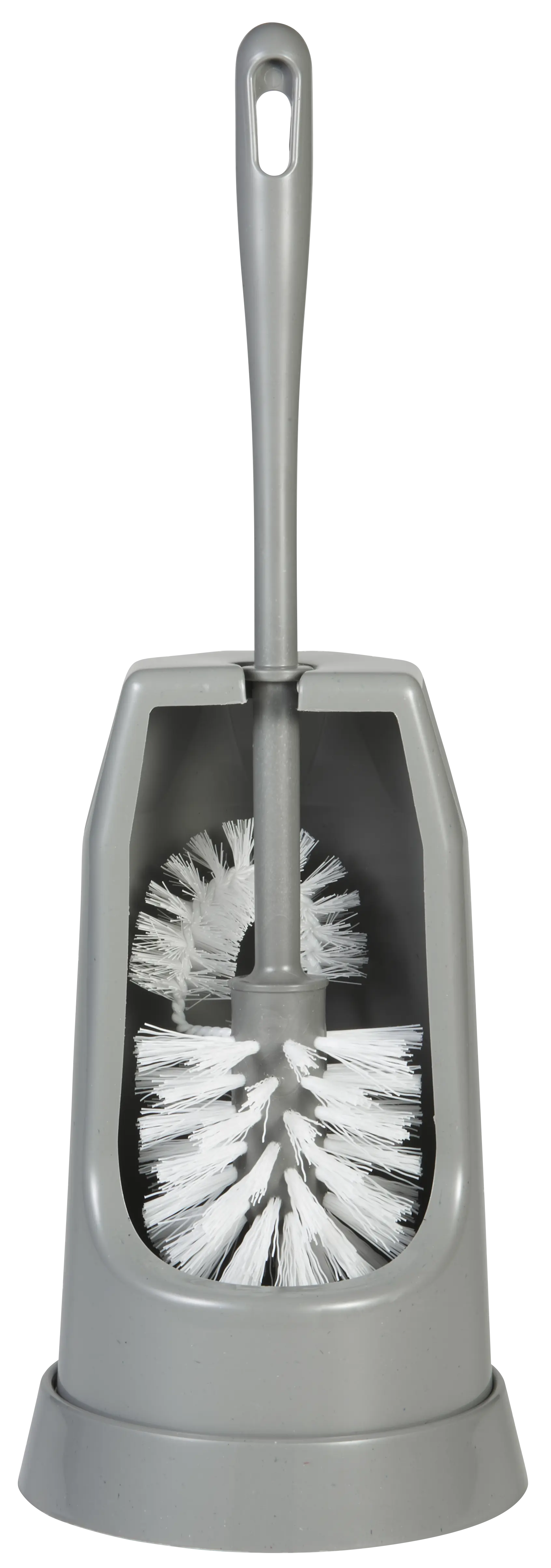 Toilet Brush w/Rim Brush, 400 mm, Medium, Grey