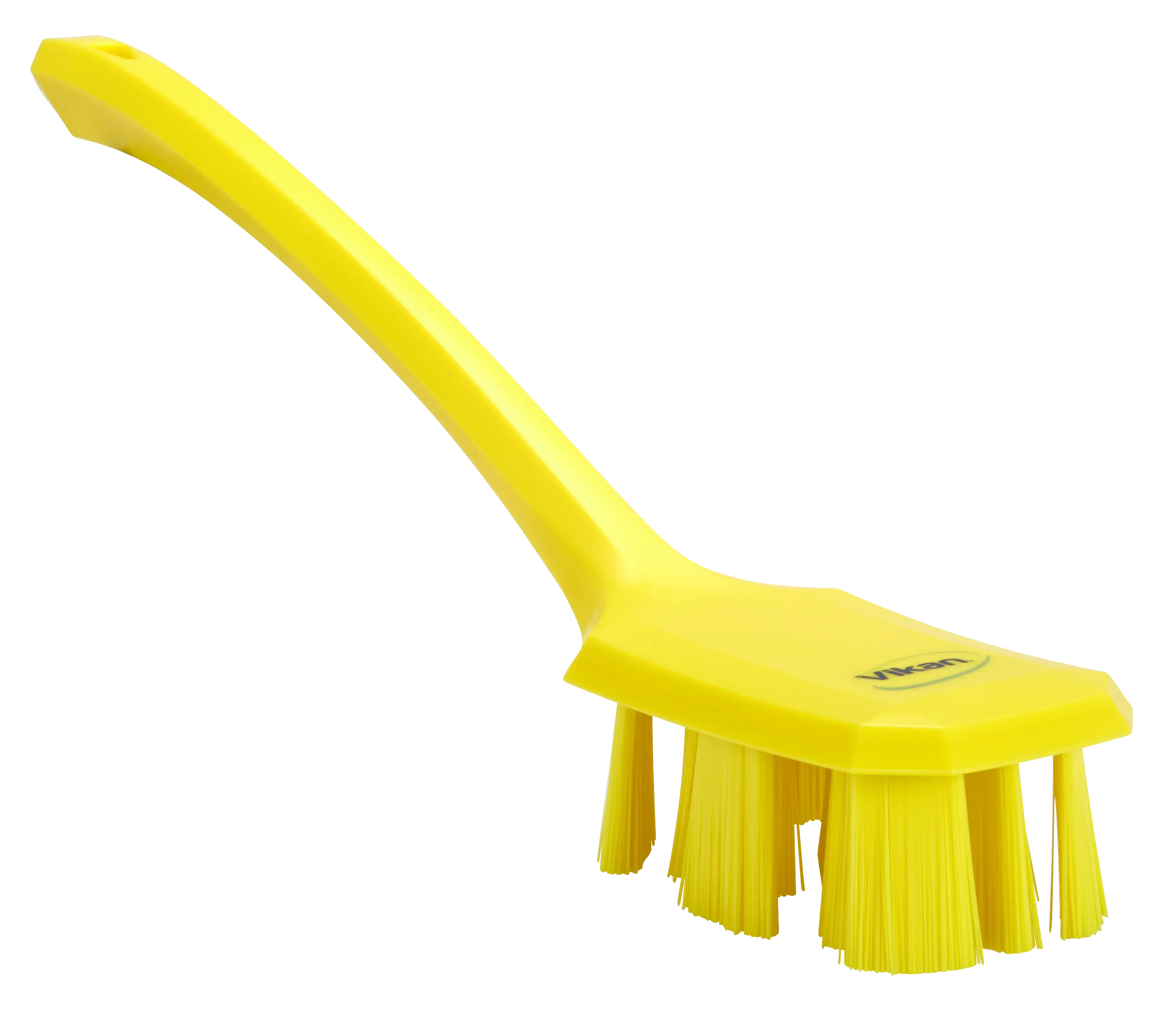 UST Brosse à main, manche long, 395 mm, Dur, Jaune