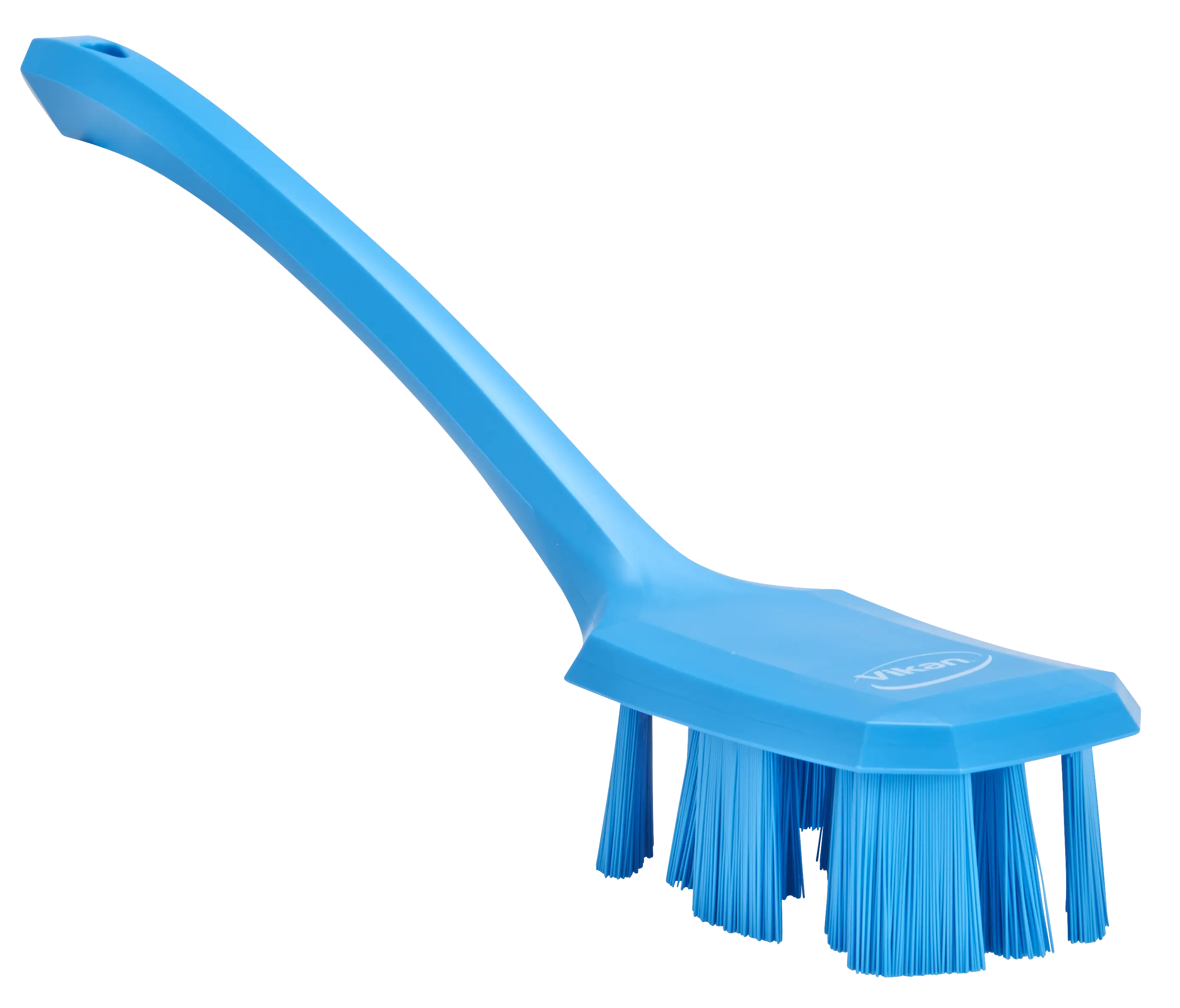 UST Hand Brush w/long Handle, 395 mm, Hard, Blue
