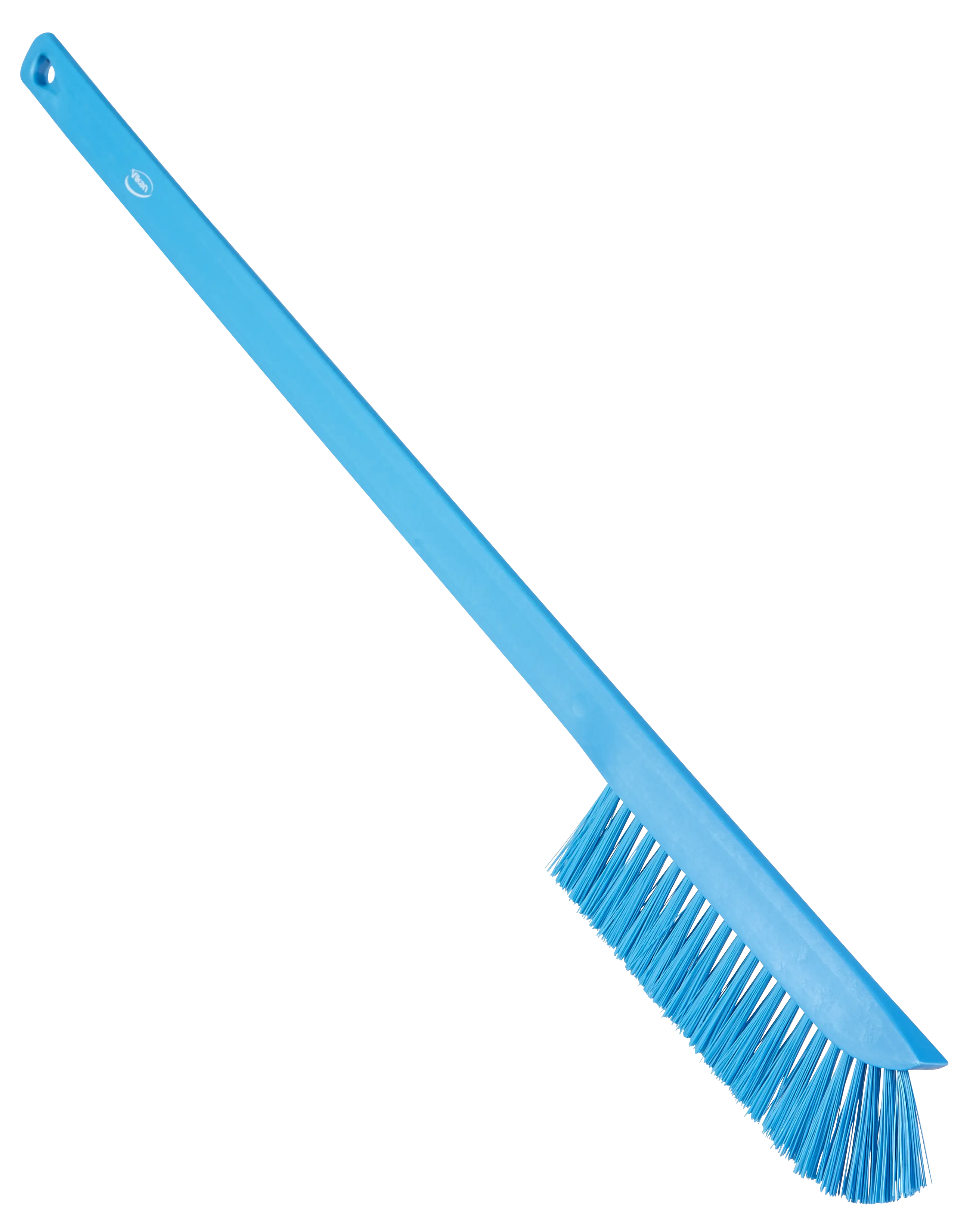 Ultra-Slim Cleaning Brush with Long Handle, 600 mm, Medium, Blue