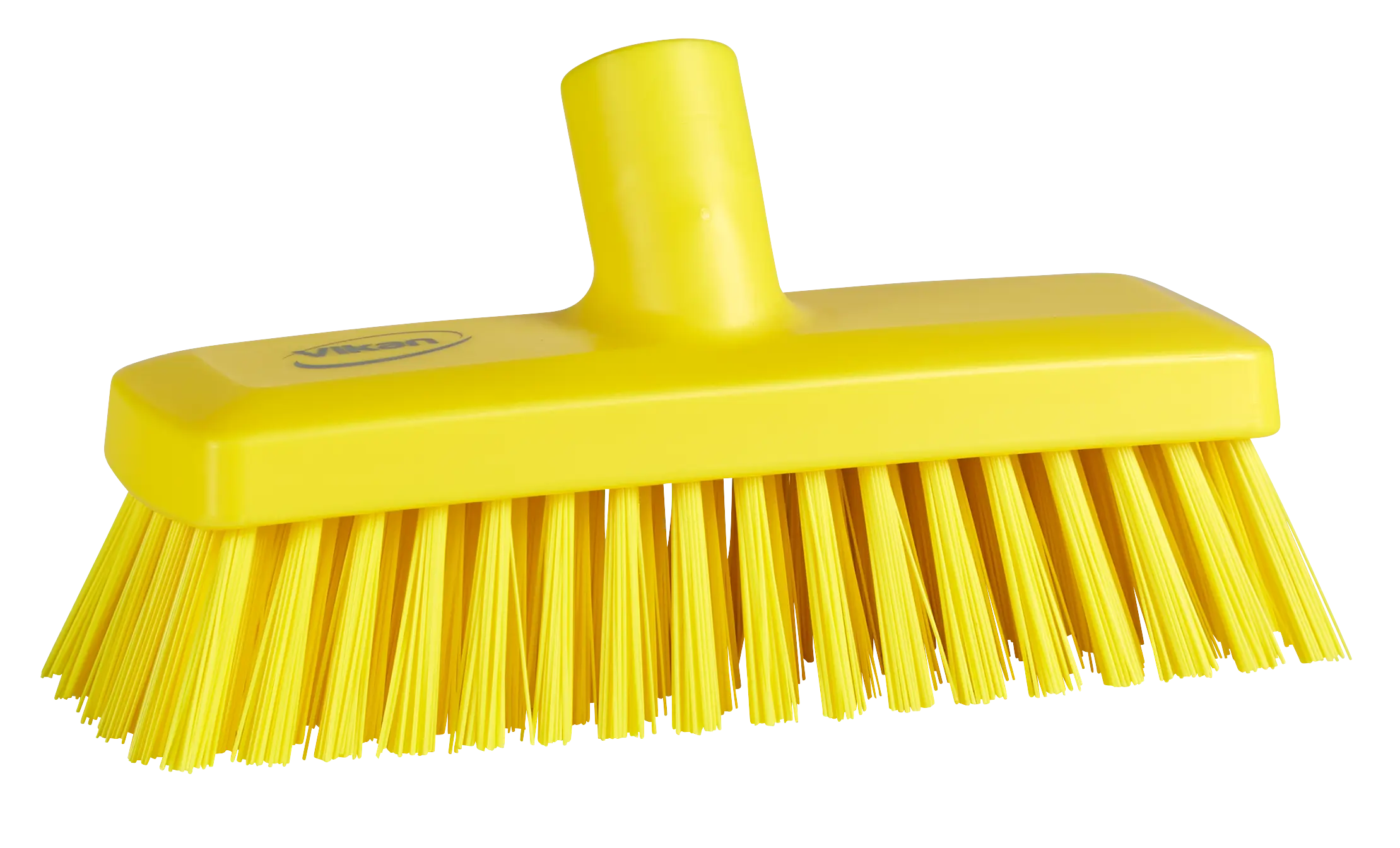 Compact Wall/Deck Scrub, 225 mm, Hard, Yellow
