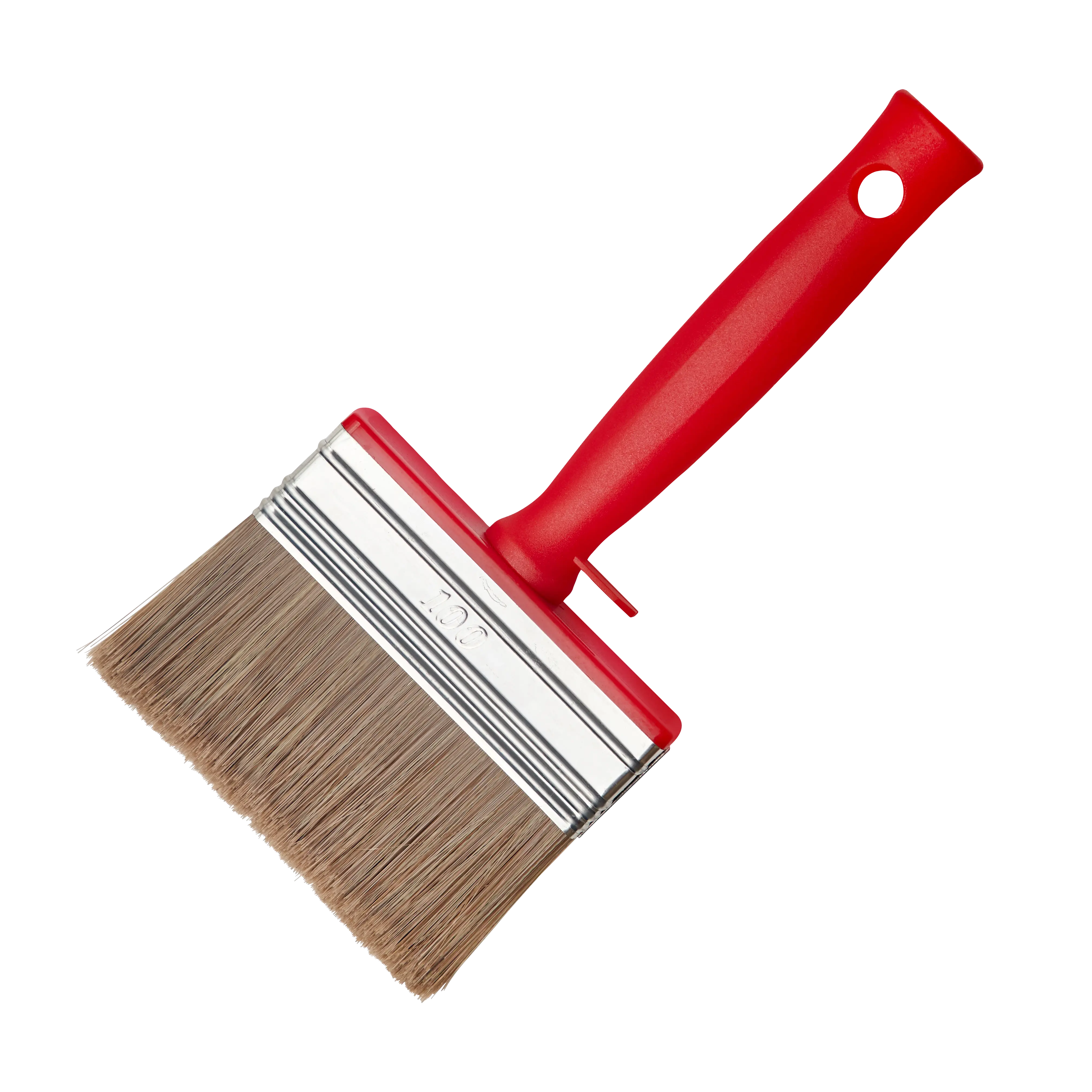 Fladstryger, flad, 72 mm, Rød