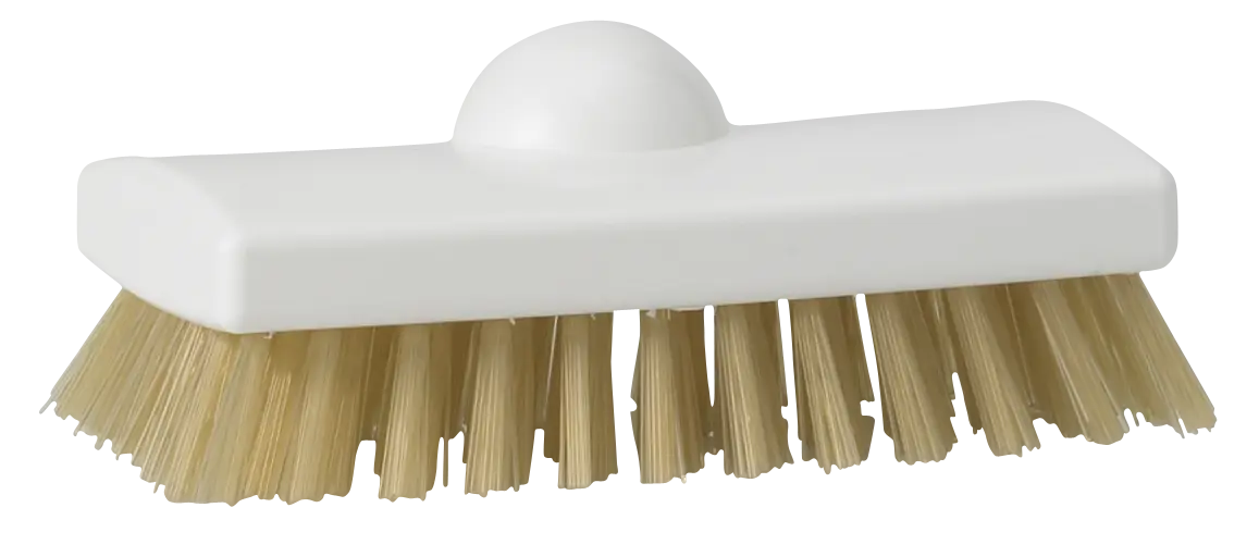 Scrubbing Brush - heat resistant filaments, 150 mm, Very hard, White