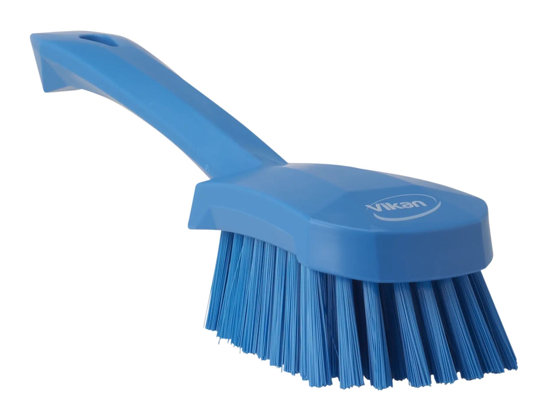 Washing Brush w/short Handle, 270 mm, Medium, Blue
