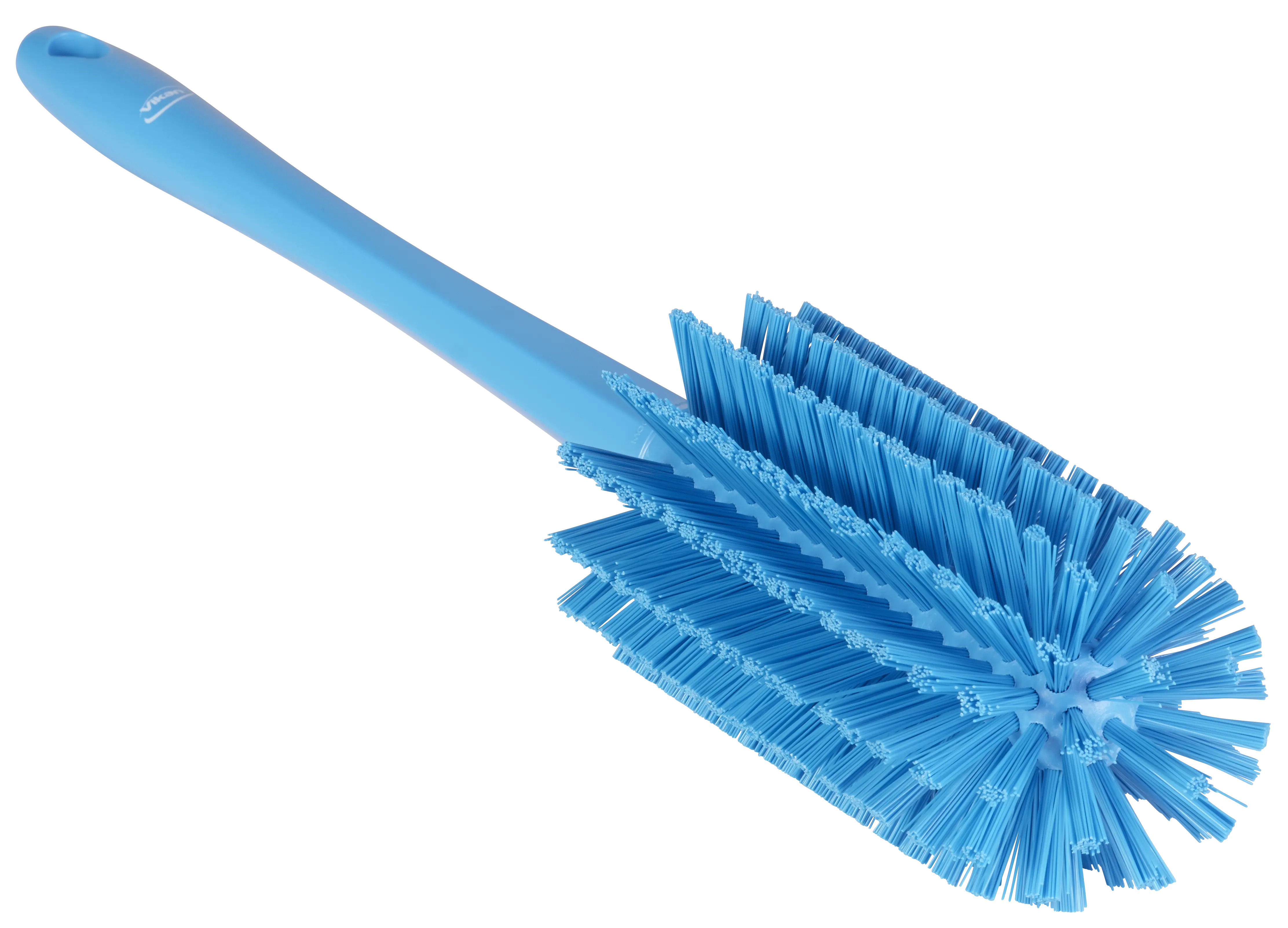 Pipe Brush w/handle, one piece, 3.1", Medium, Blue