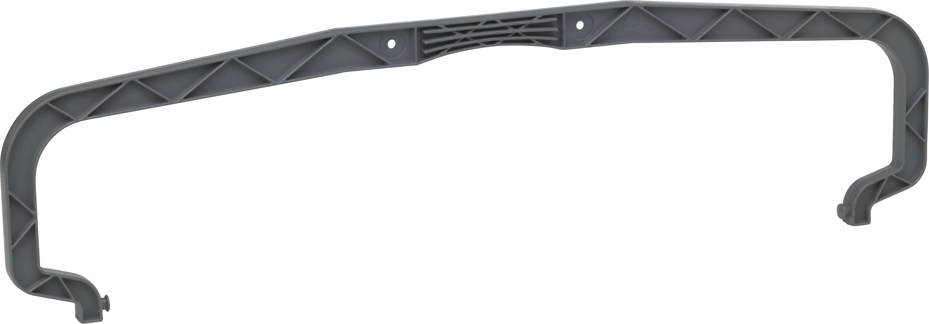 Handle for 40 cm mop box, 60 cm System Size, 640 mm, Grey