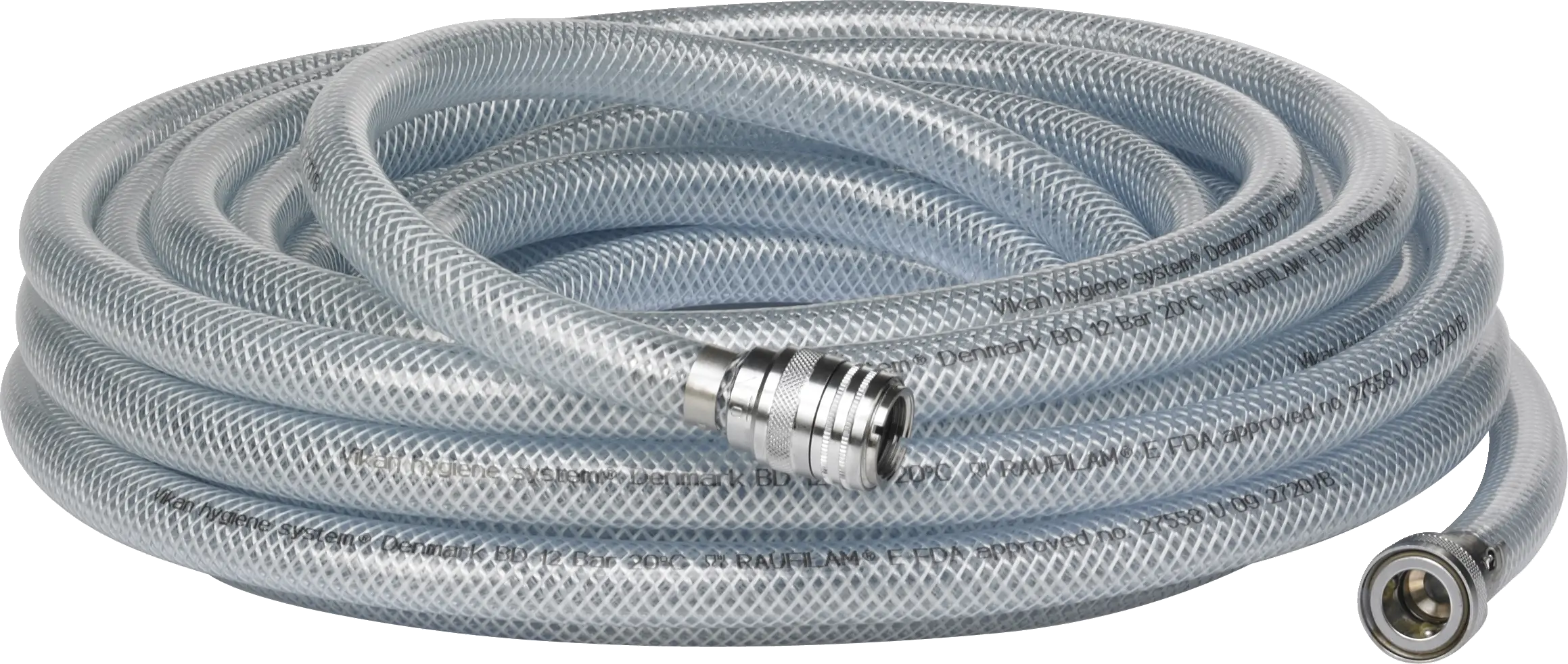 Cold water hose, 1/2" (Q), 15000 mm, Transparent