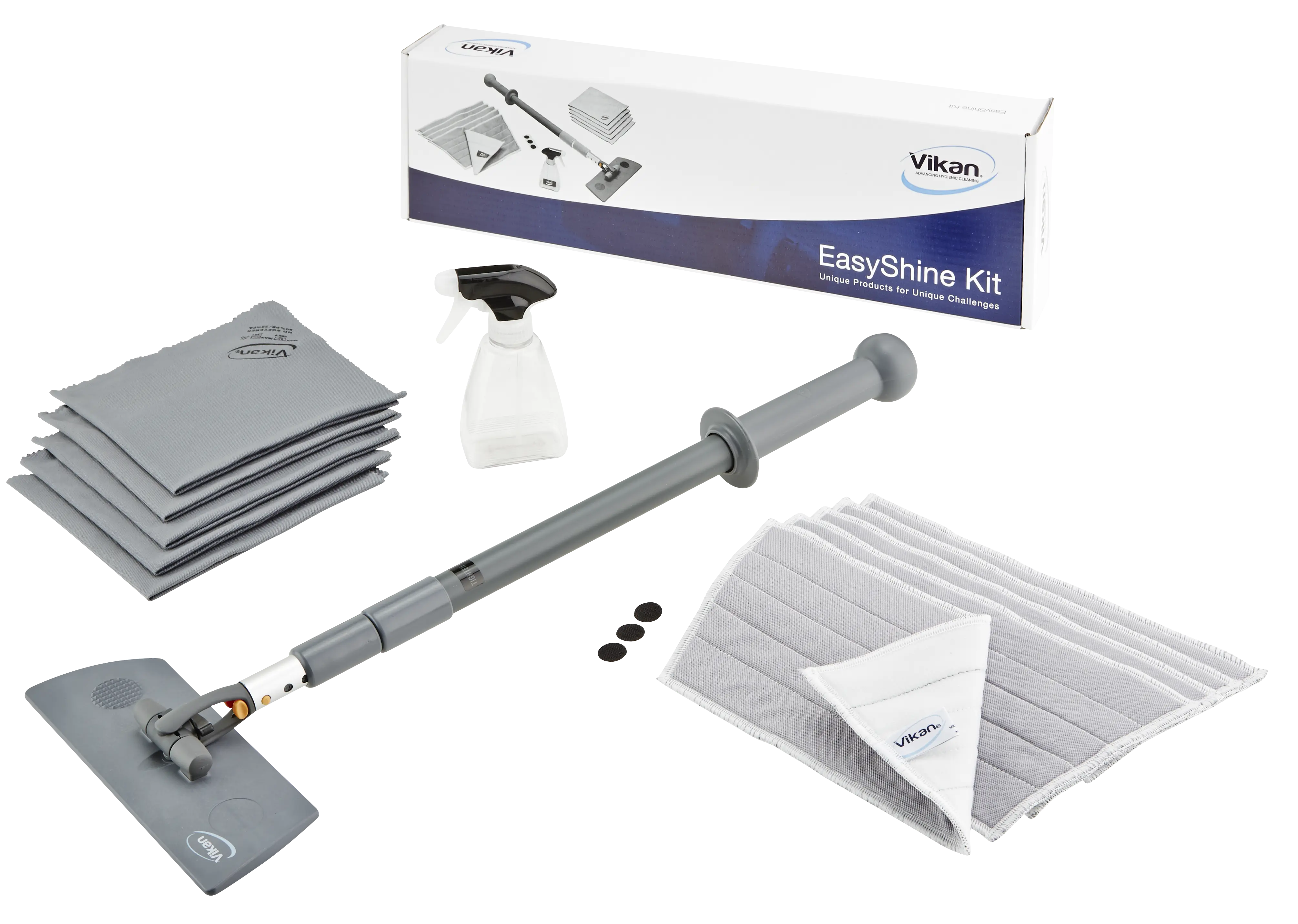 Easyshine Kit with Flexible Mop Frame, Grigio