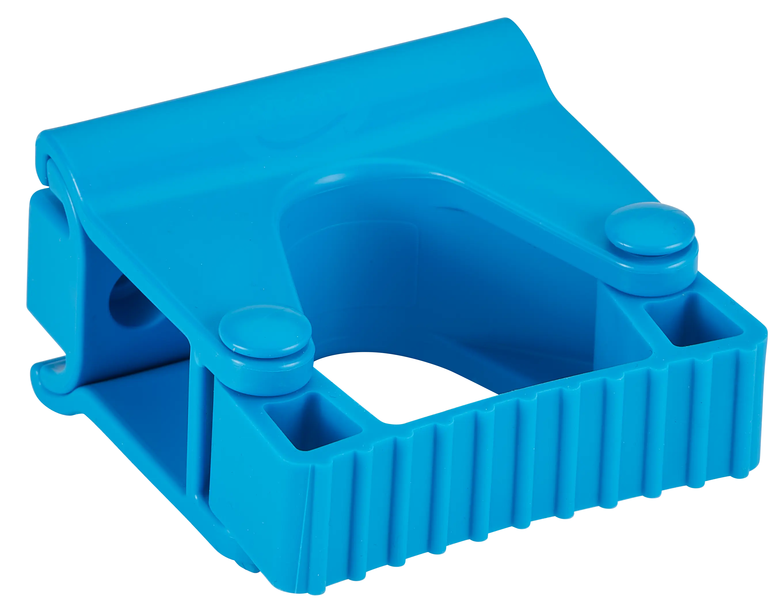 Staffa igienica a parete, modulo a fascia di presa, 82 mm, Blu