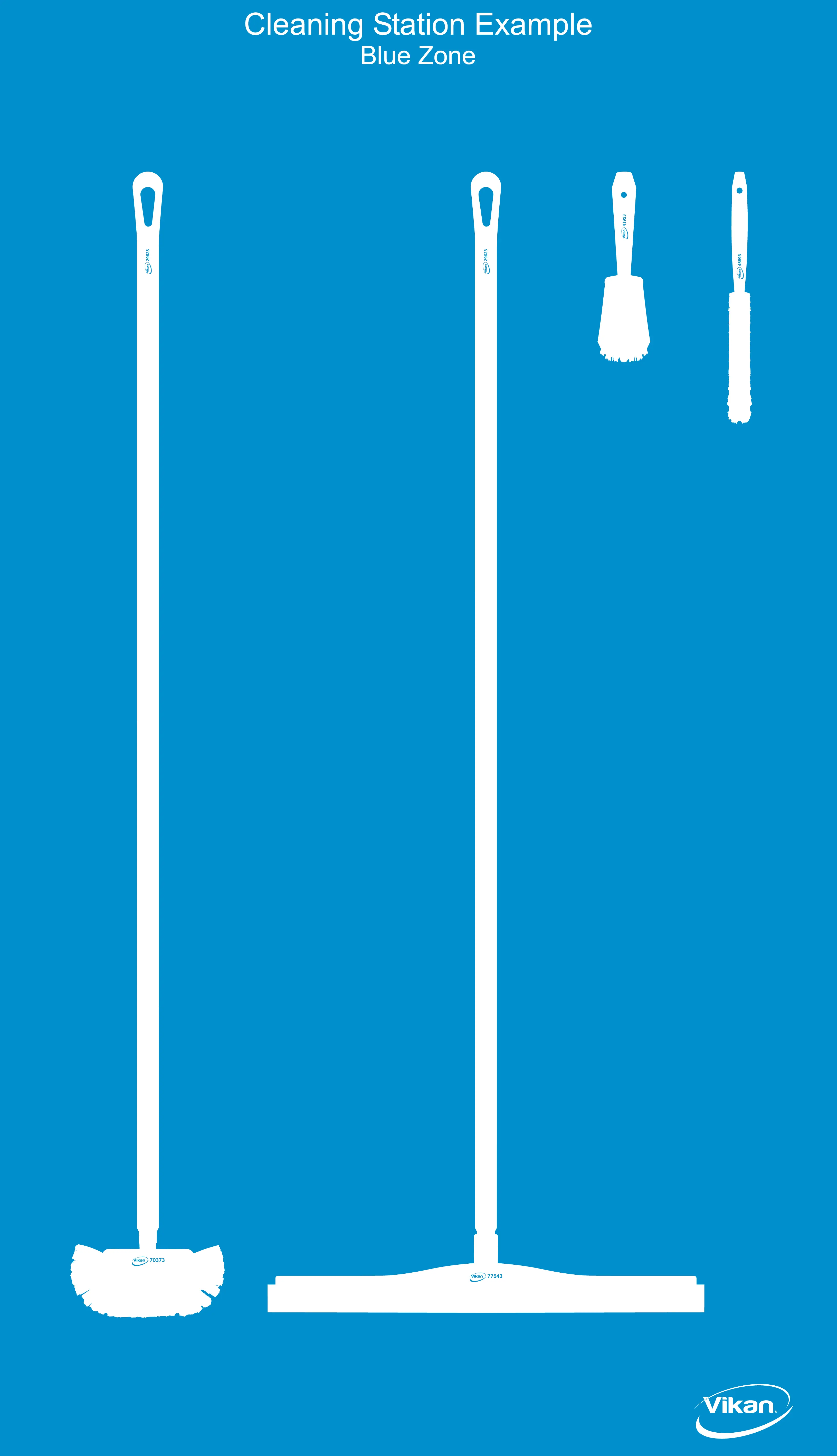 Shadow Board excl. Spacers, White Shadows, H1990mm x W1150mm