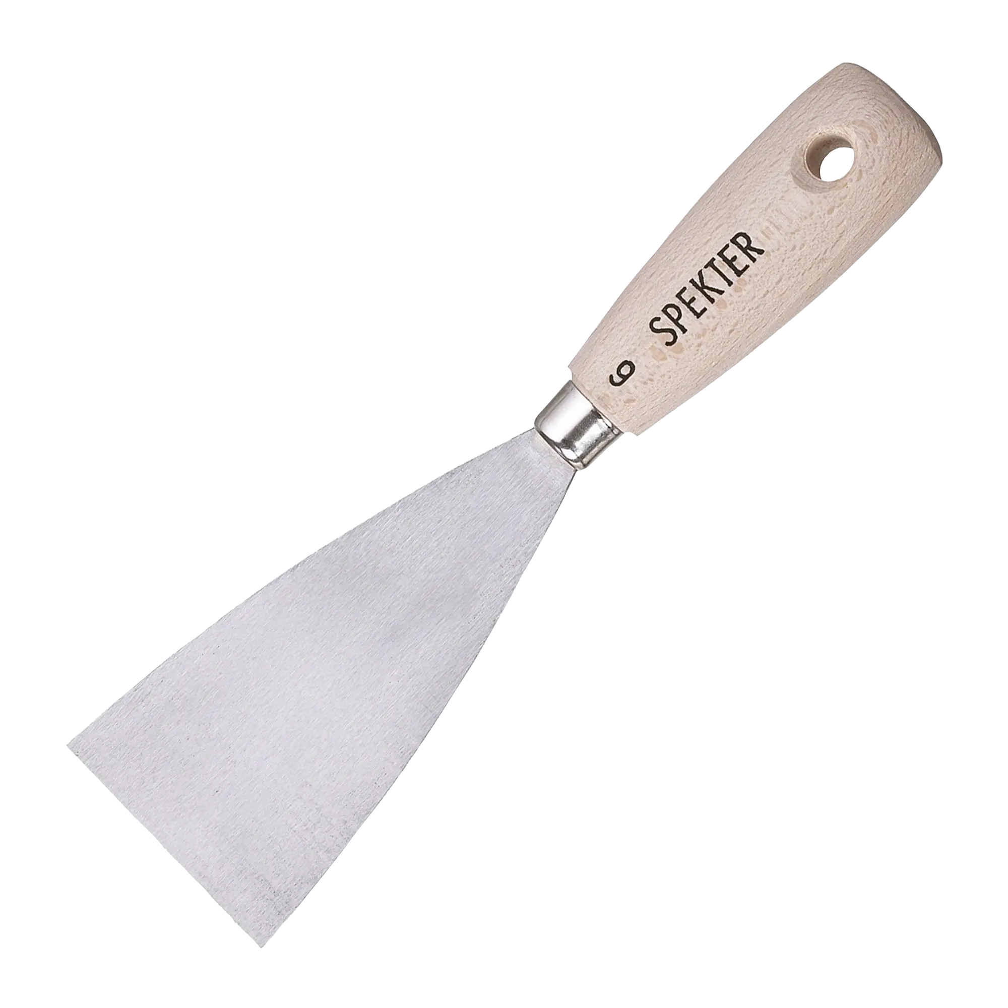 Spartel m/hård stålklinge og træskaft, 40 mm, Træ