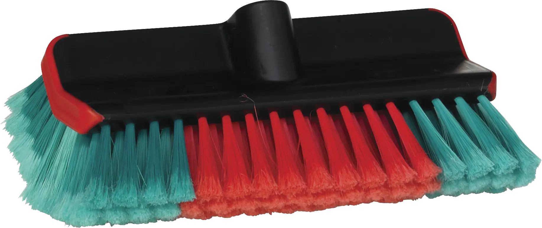 Spazzolone angolare con passaggio acqua High/Low, 275 mm, Morbido/Sfrangiato, Nero