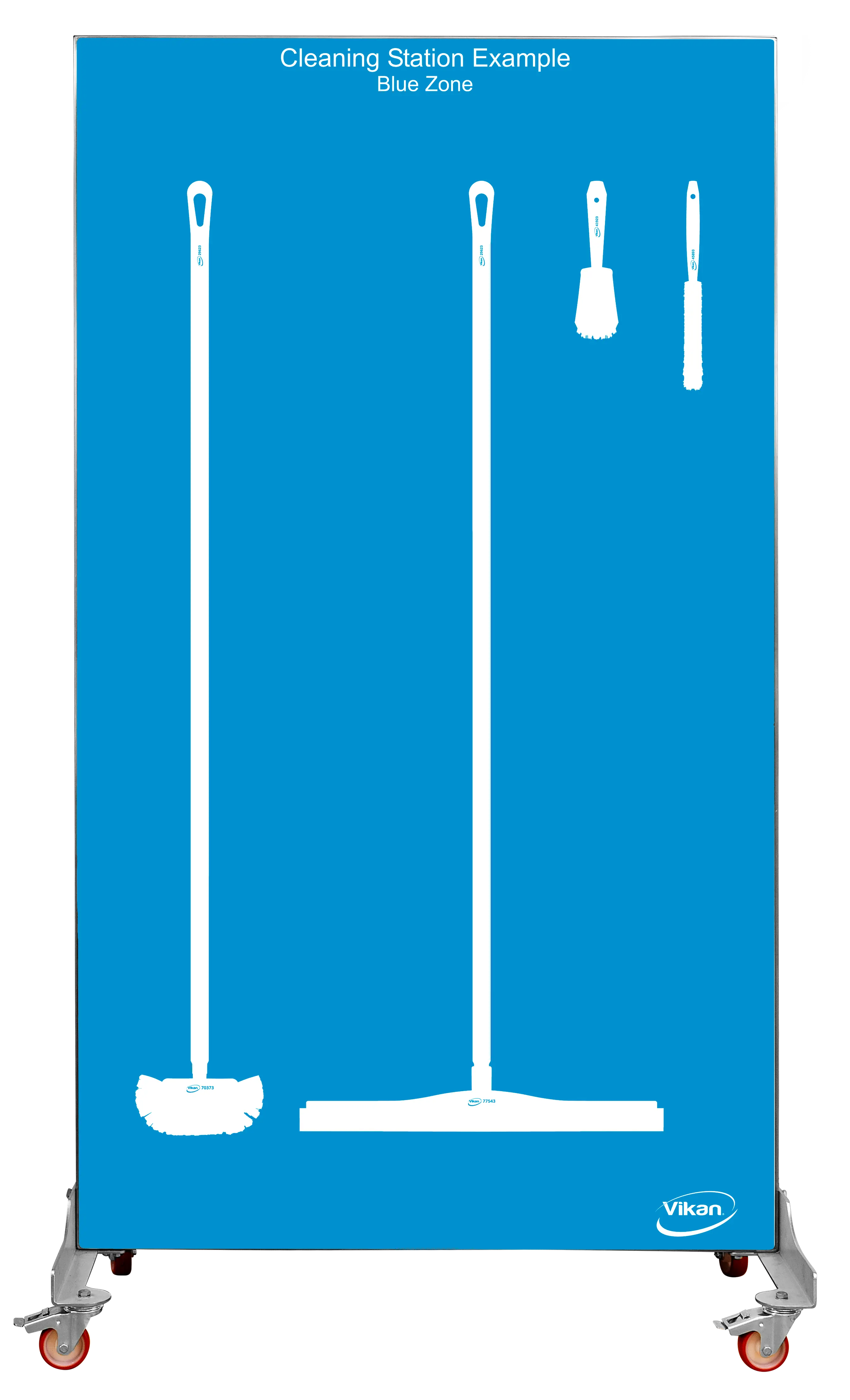 Shadow Board, Mobile, double sided, White Shadows, H1990mm x W1150mm