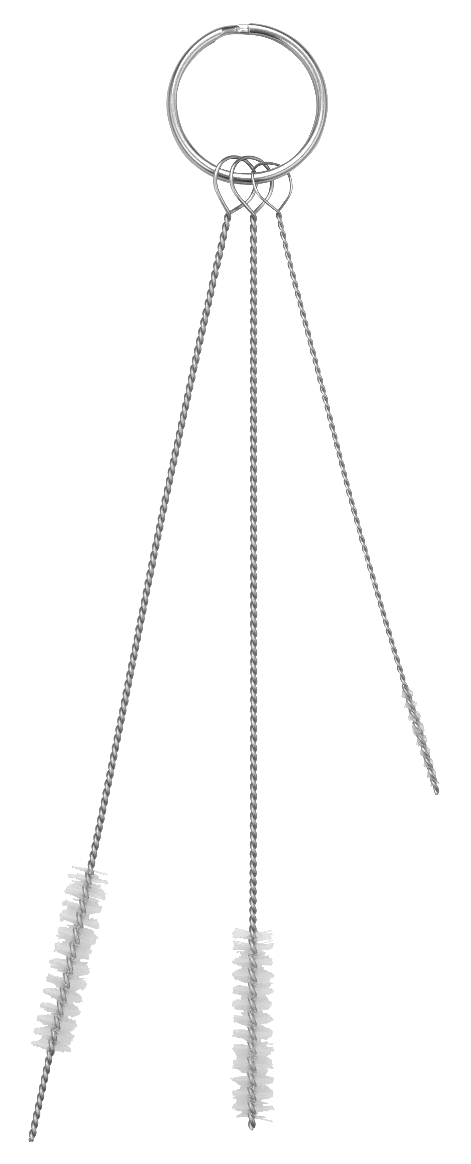 Rensesæt m/3 børster, Ø2, Ø6, Ø6 mm, Blød, Hvid
