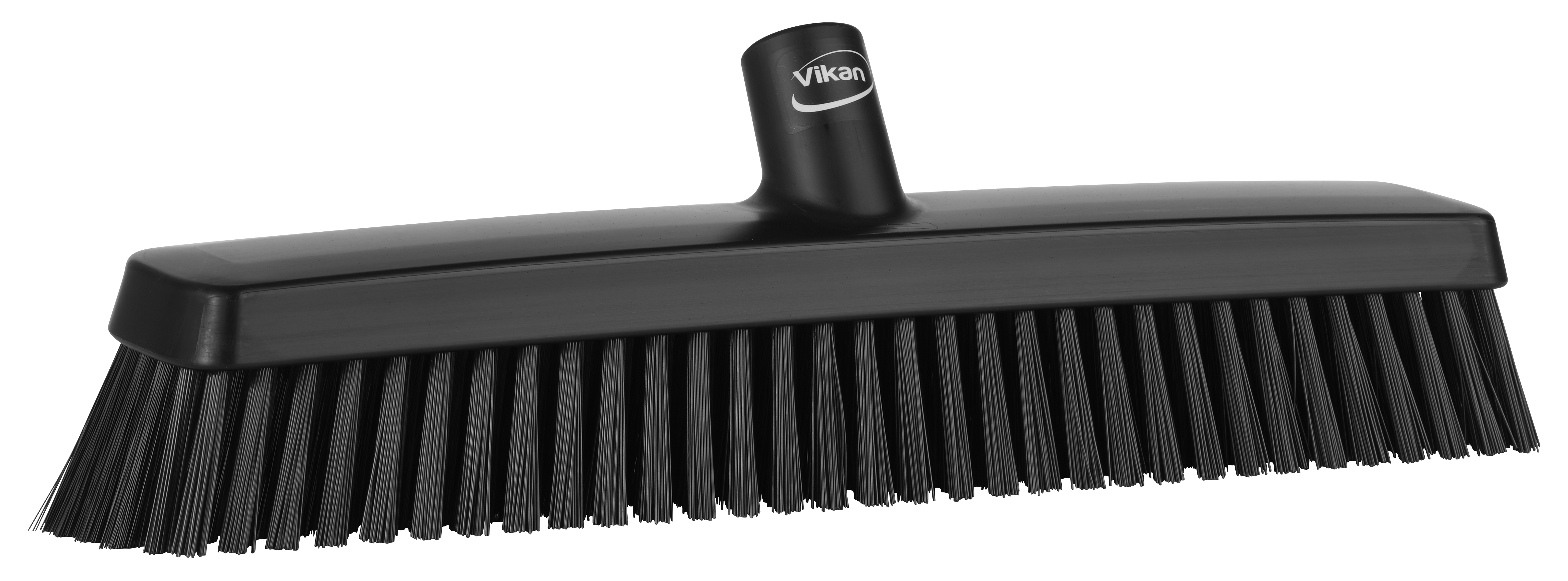 Heavy-Duty Push Broom, 16.5", Soft/stiff, Black