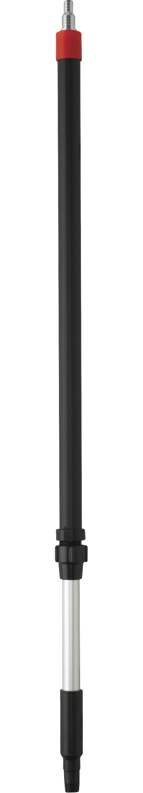 Aluminium Telescopic Handle w/Hose Nozzle, waterfed, 1080 - 1600 mm, Ø32 mm, Black