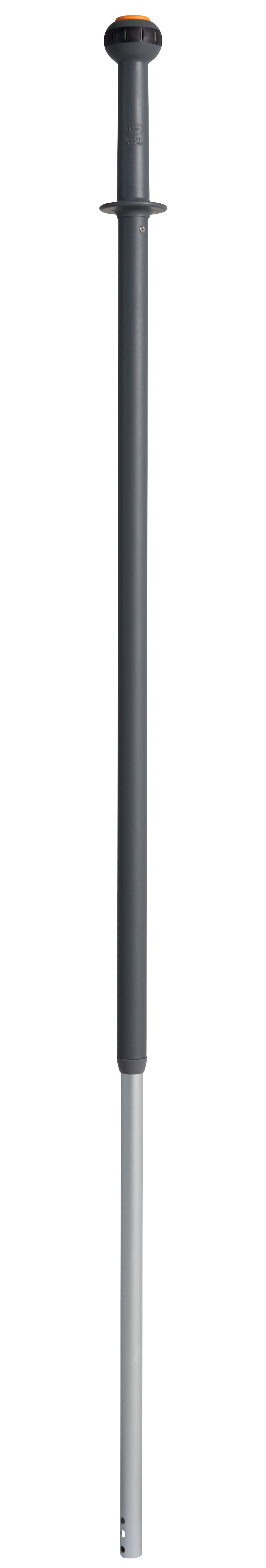 Aluminium Top-Adjustable Handle, 1220 - 1770 mm, Ø31 mm, Click-on, Grey