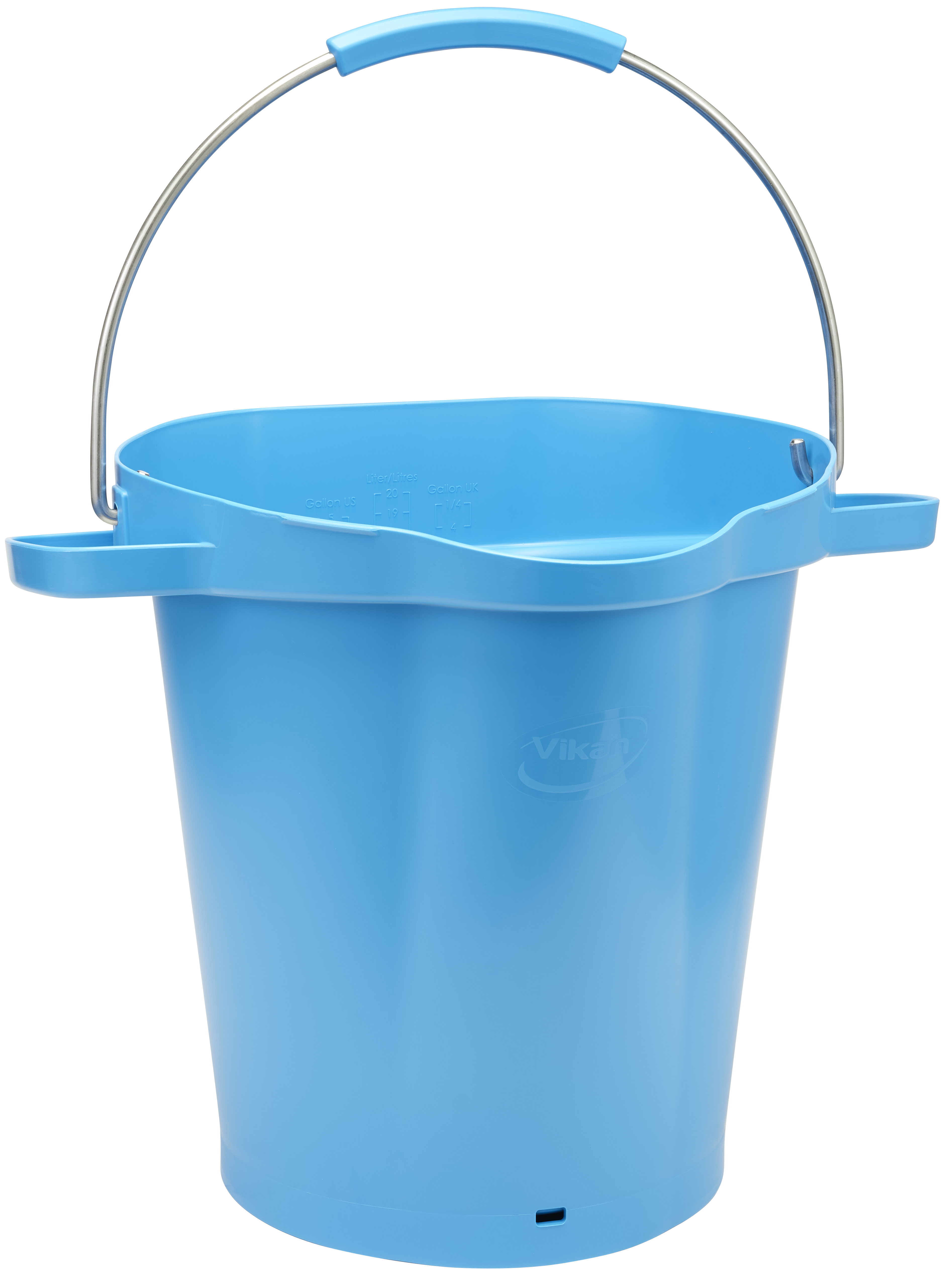Seau gradué, bec verseur, 20 L, Bleu