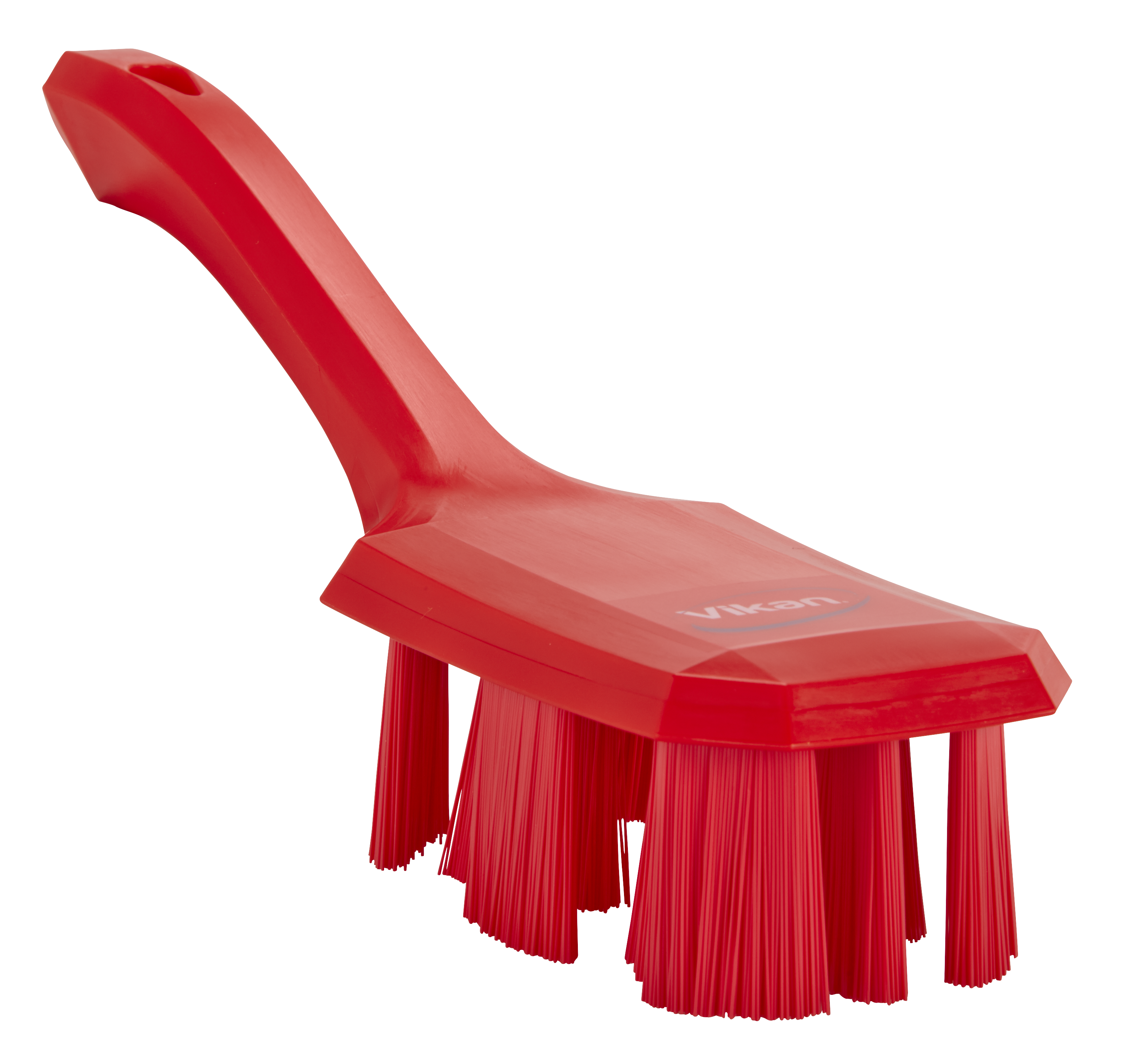 UST Hand Brush w/short handle, 260 mm, Hard, Red
