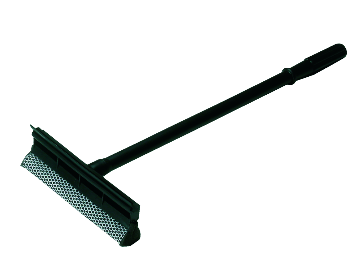 Windscreen Scraper w/Sponge, 545 mm,  Black