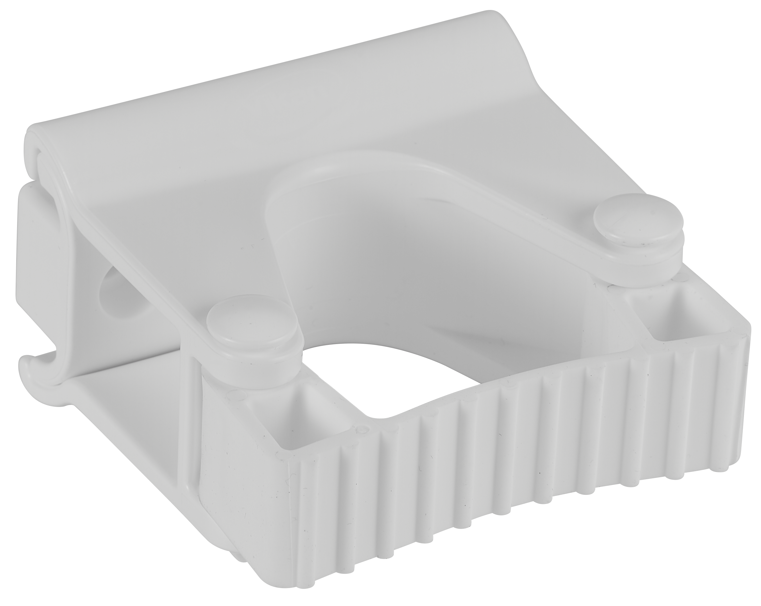 Hygienic Wall Bracket, Grip Band Module, 3.2", White
