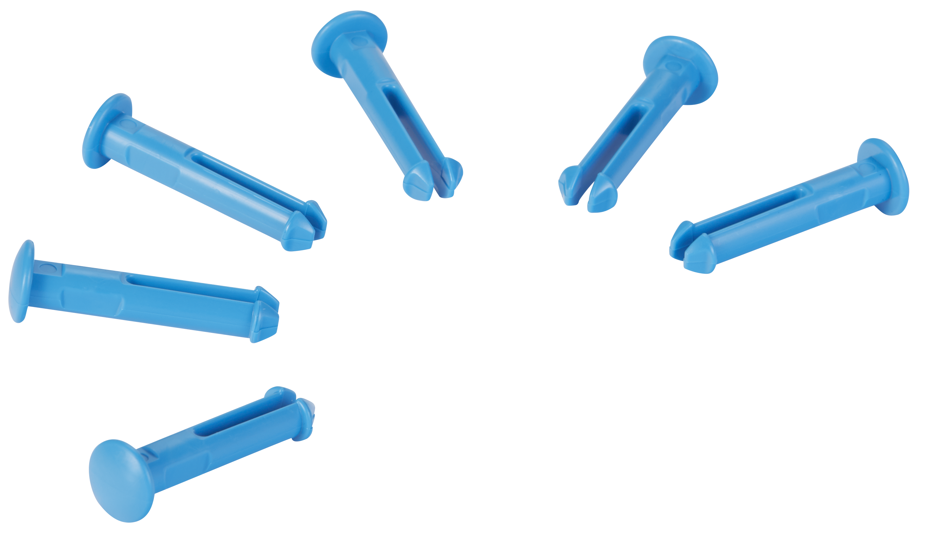 6 Spare part pins for 1011x  & 1013x, Blue