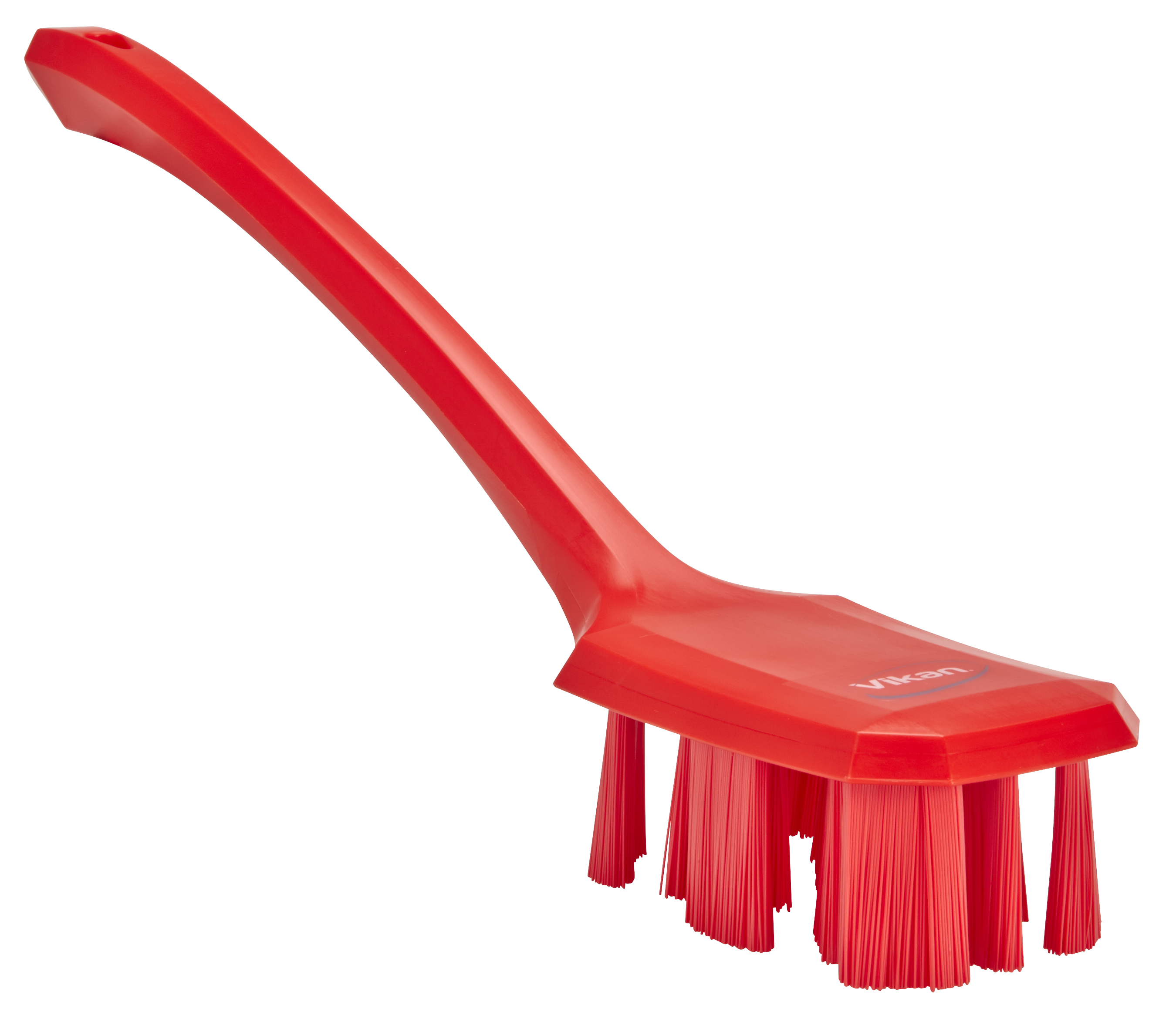UST Hand Brush w/long Handle, 395 mm, Hard, Red