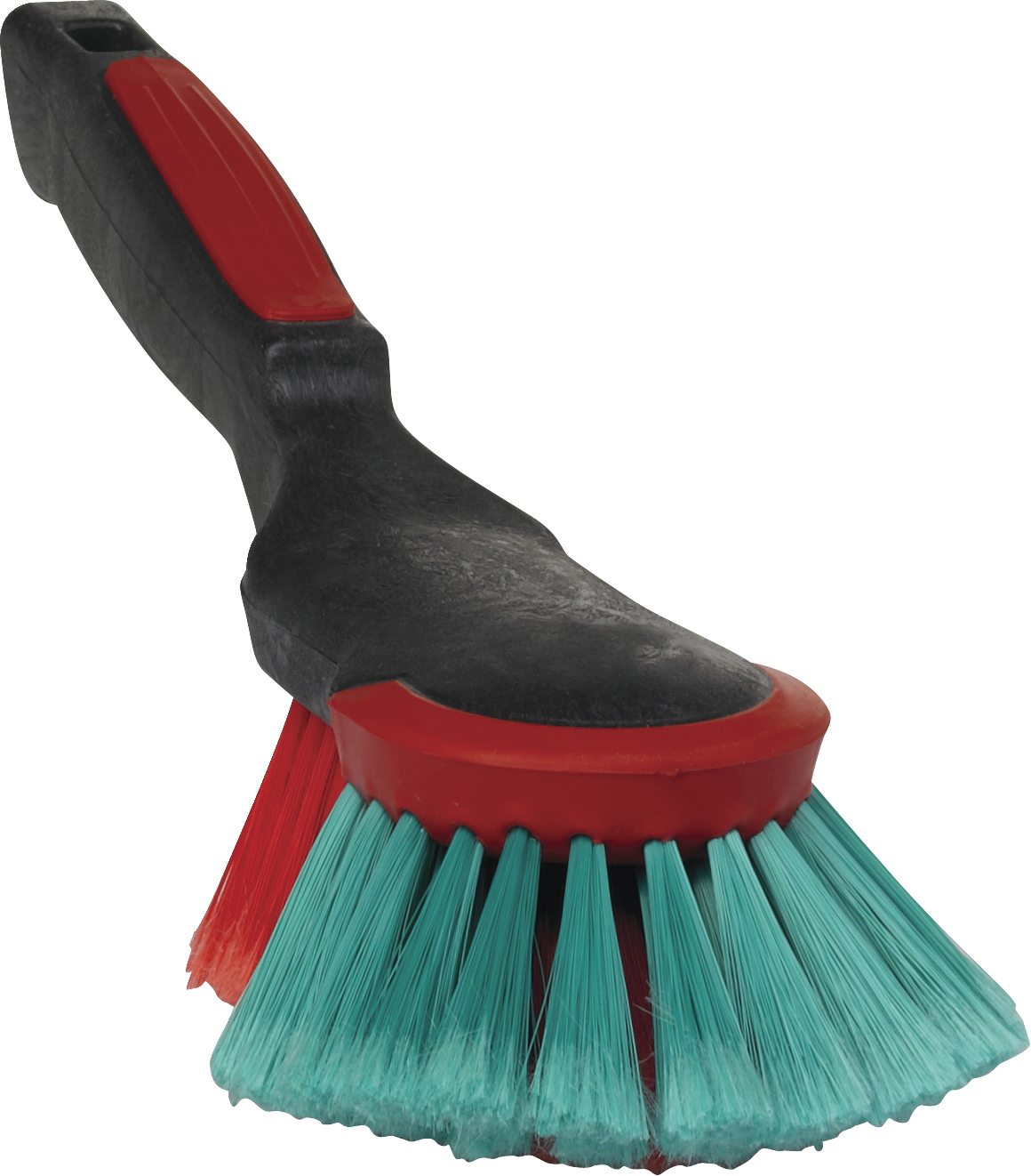 Brosse à main ergonomique, 320 mm, Souple/fleuré, Noir