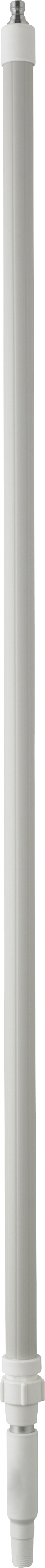 Alu.teleskopskaft m/vandgennemløb og metal nippel (Q), 1600 - 2780 mm, Ø32 mm, Hvid