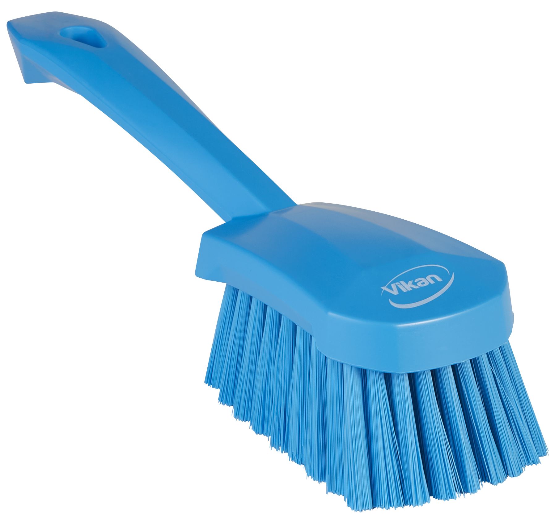 Brosse à main, manche court, 270 mm, Souple, Bleu