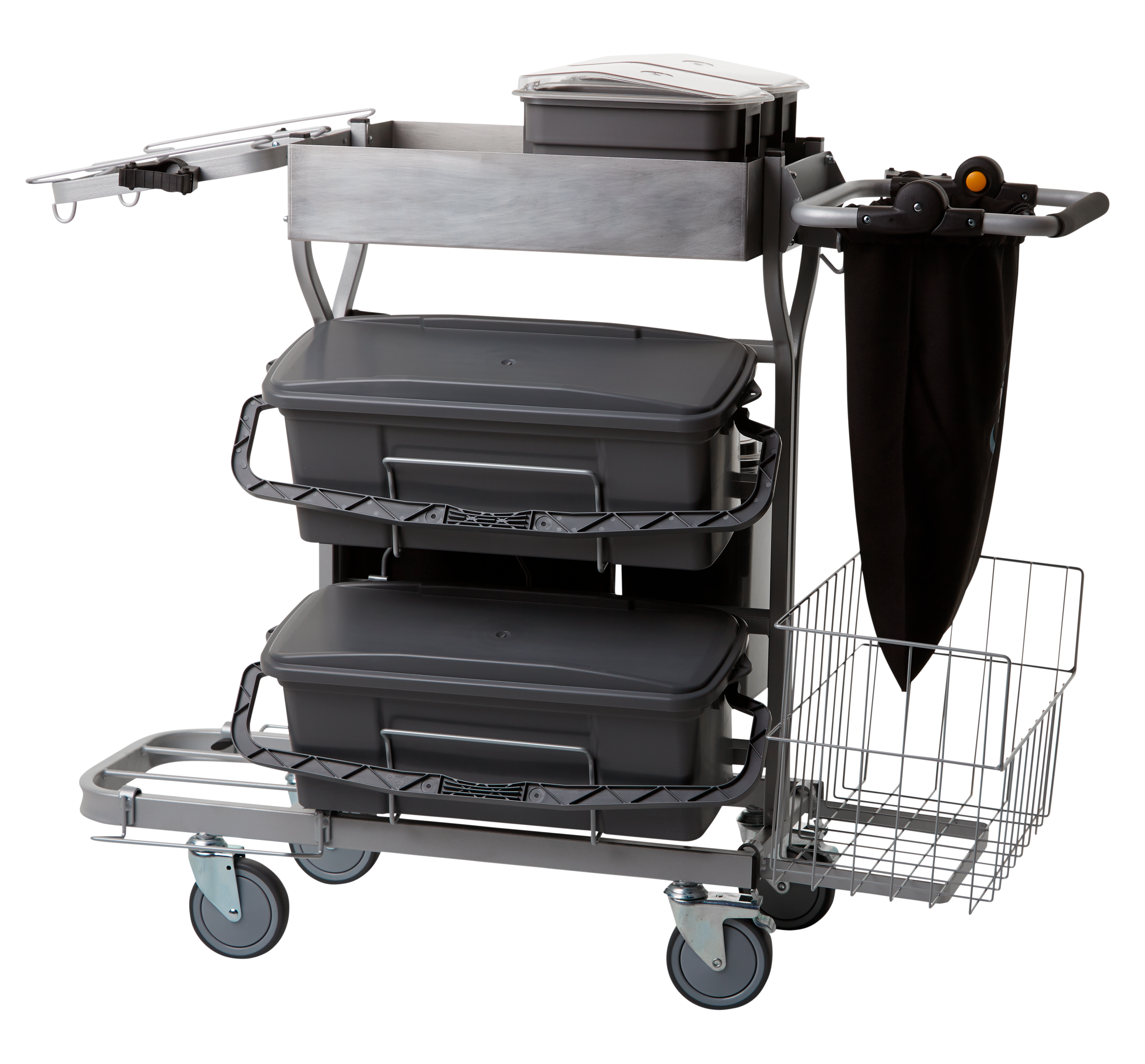 Compact Cleaning Trolley Plus , 40 cm, Unassembled, Grey
