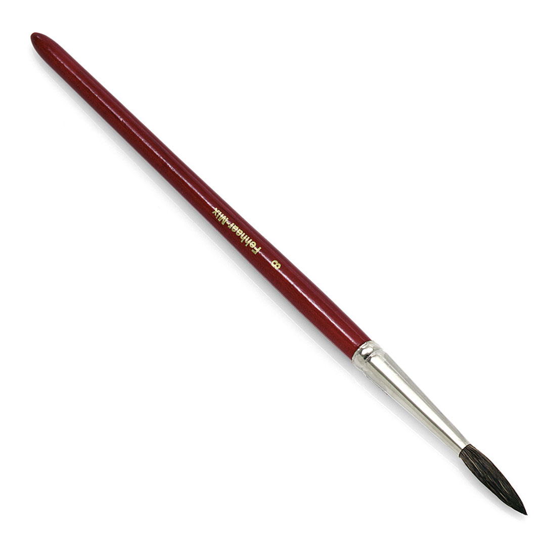 Pensel, akvarell, Ø4mm, 180mm, Röd