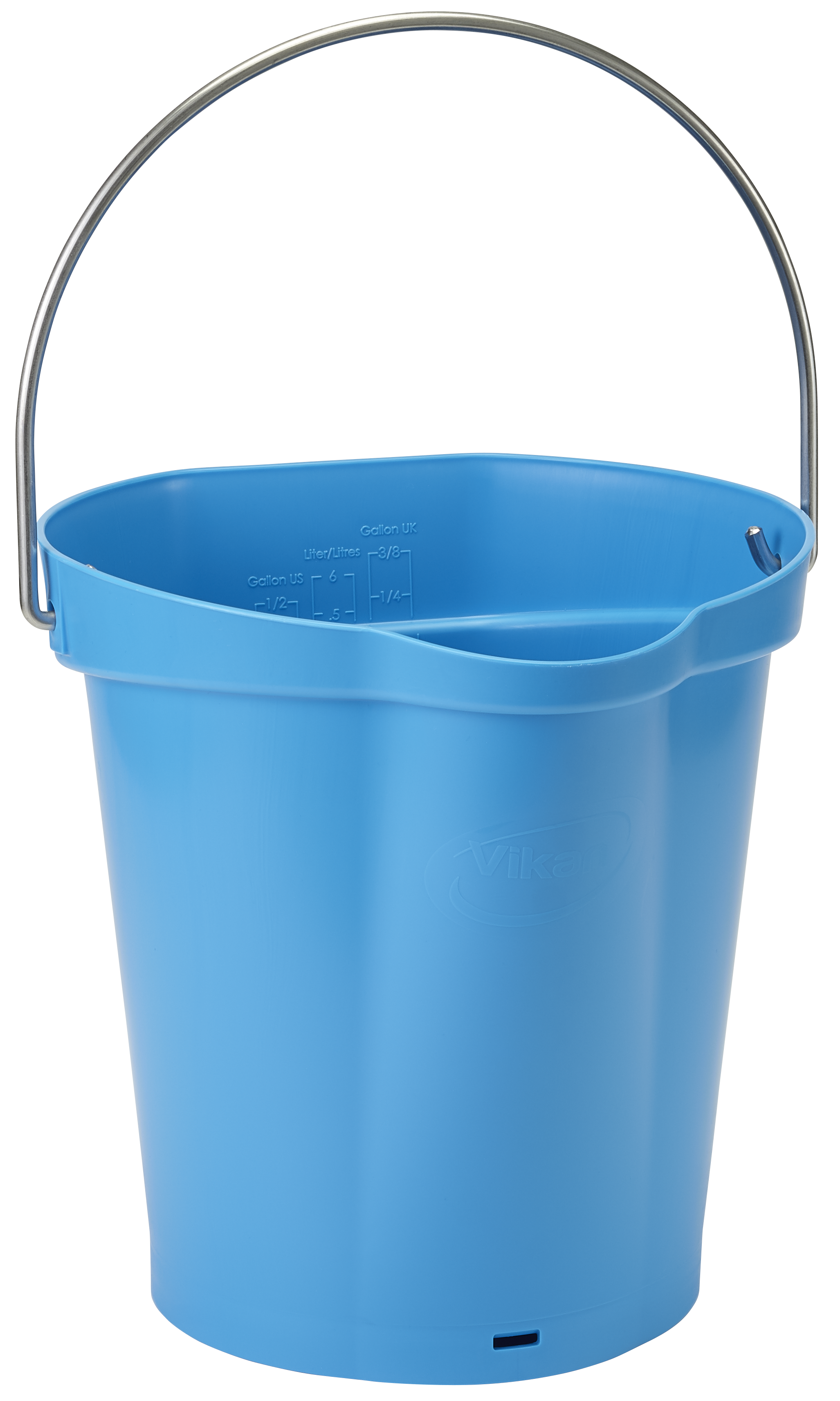 Seau gradué, bec verseur, 6 L, Bleu