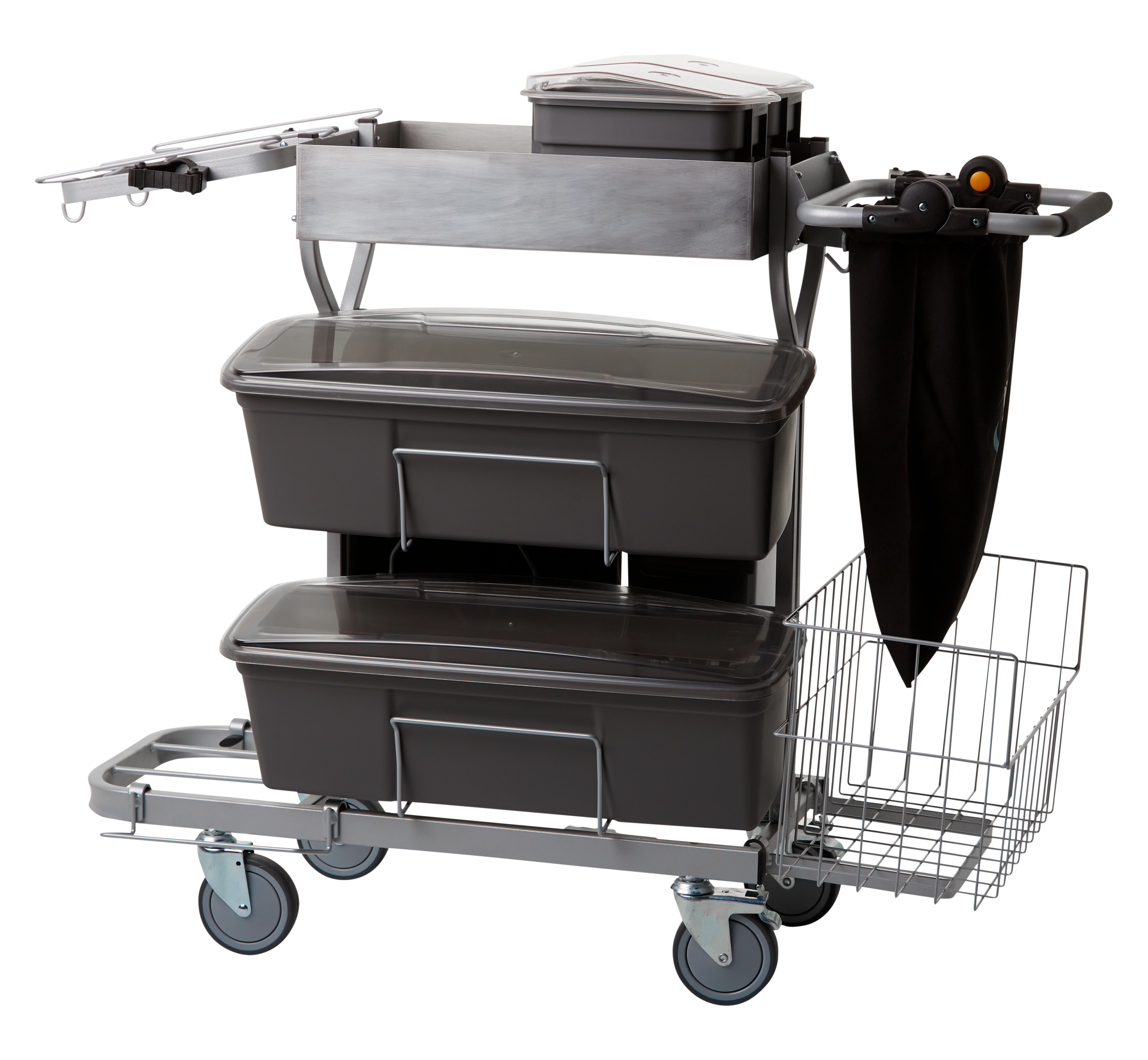Compact Cleaning Trolley Plus, 60 cm, Unassembled, Grey