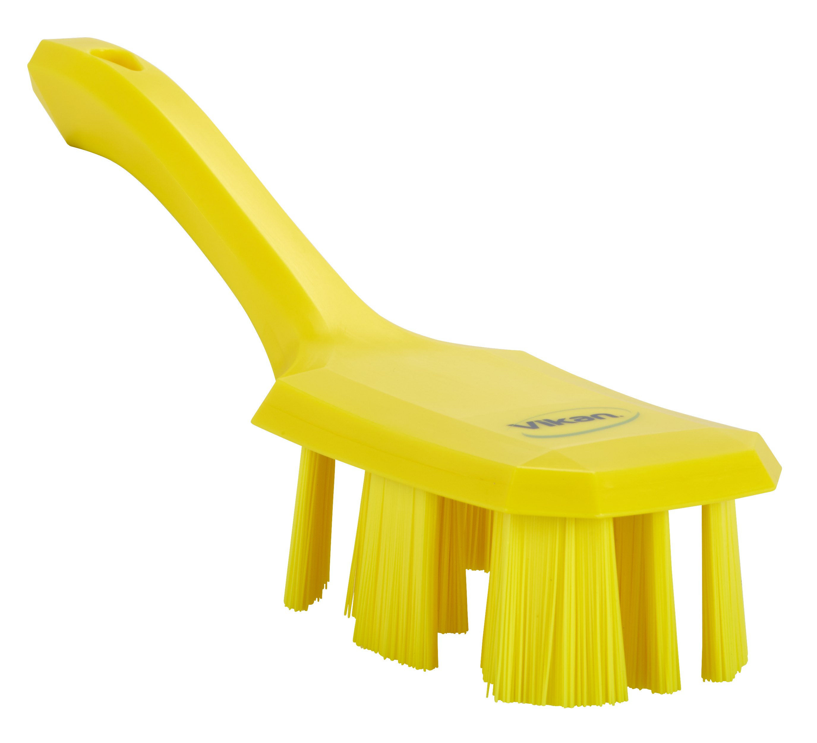 UST Hand Brush w/short handle, 260 mm, Hard, Yellow
