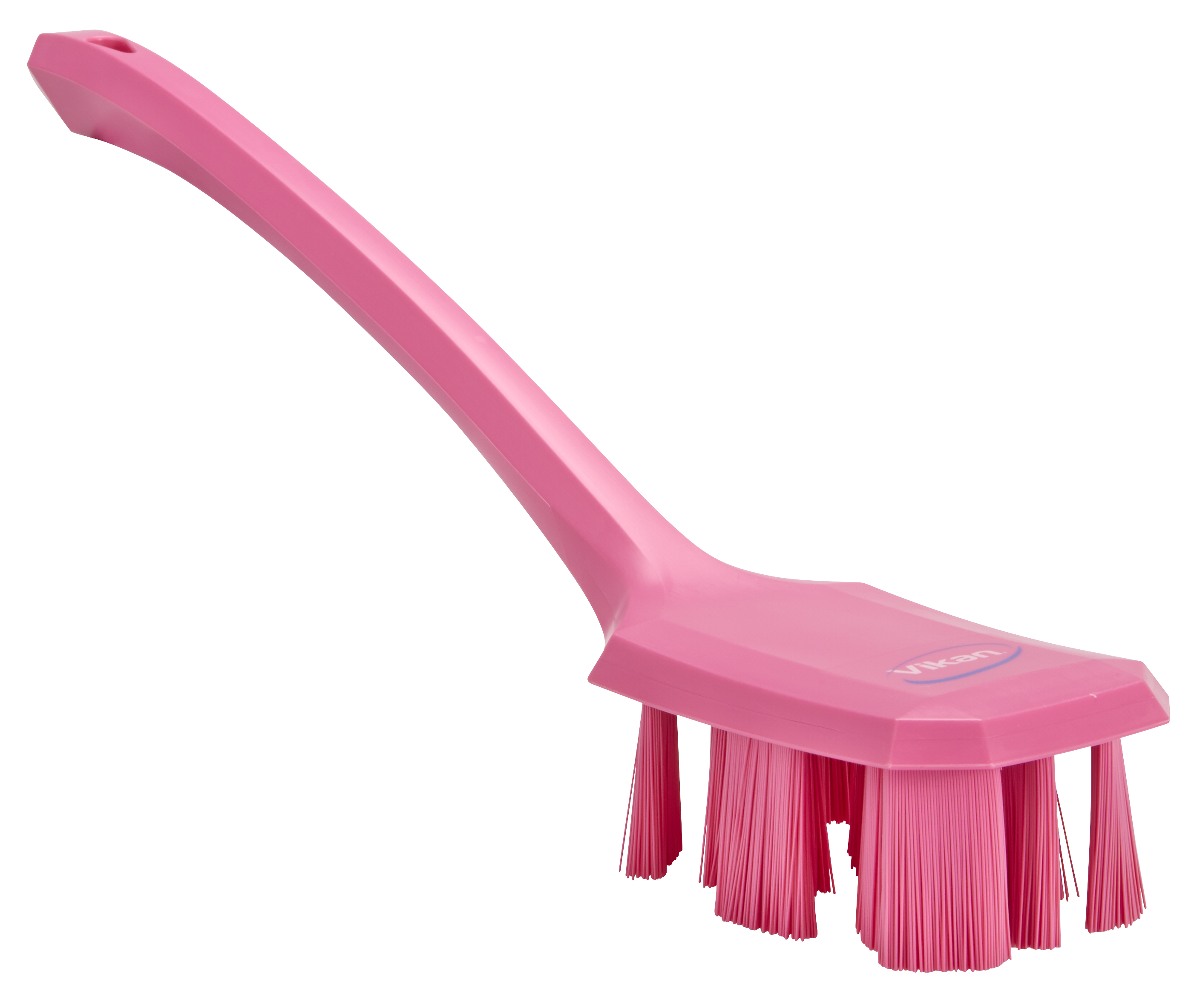 UST Brosse à main, manche long, 395 mm, Dur, Rose