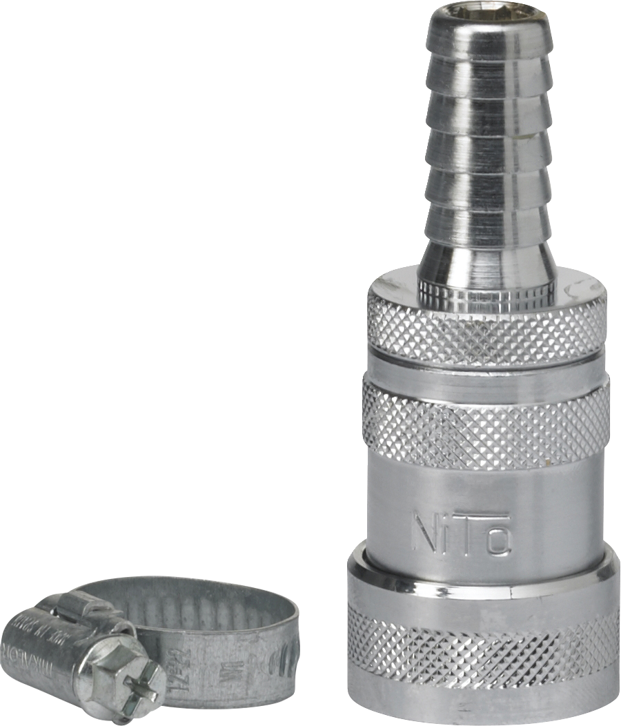 Coupling with Hose Nozzle and Shut-Off Valve, 1/2" (Q)